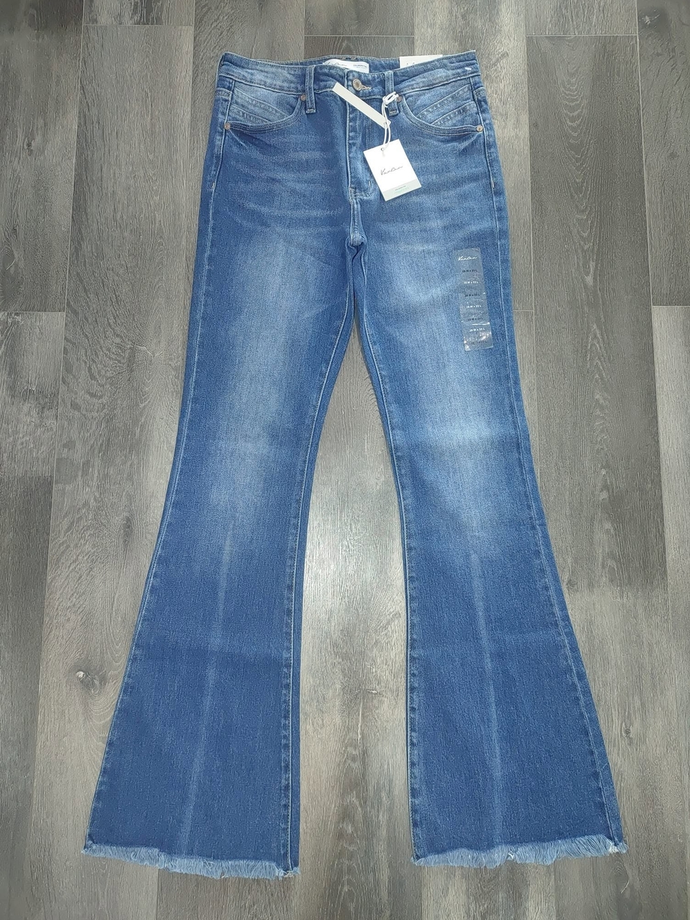 KanCan Medium Blue High-Rise Flare Jeans